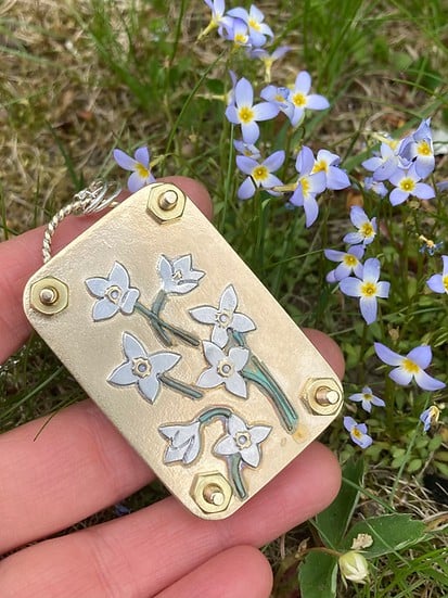 Mini pressa per fiori compatta
