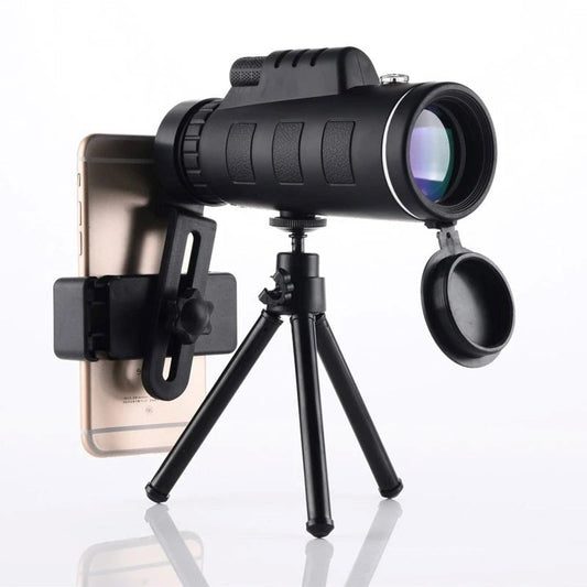 Monocolo HD Starscope - Monocolo ad Alta Potenza con Supporto Smartphone e Treppiede – Telescopio Monocolo Impermeabile