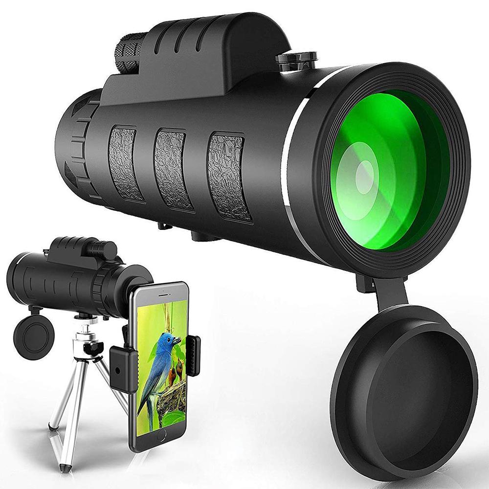 Monocolo HD Starscope - Monocolo ad Alta Potenza con Supporto Smartphone e Treppiede – Telescopio Monocolo Impermeabile