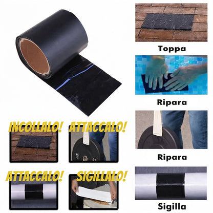 Nastro riparatore extra forte impermeabile e resistente alle intemperie AquaPatch