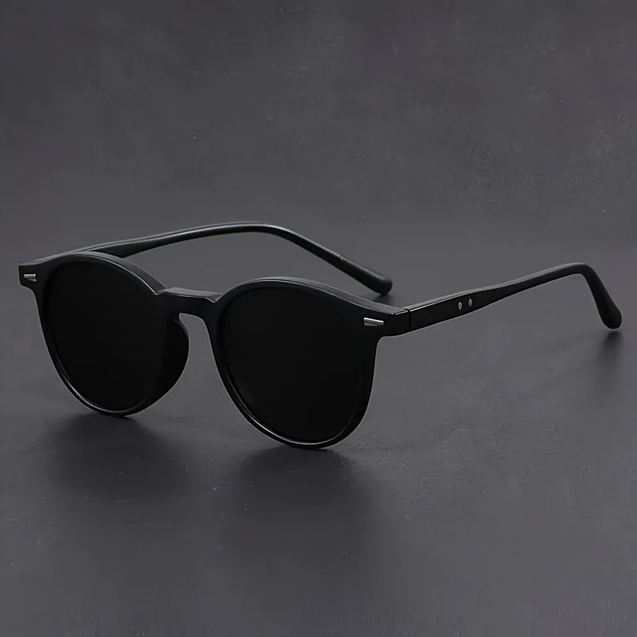 Occhiali da sole da uomo RetroView – Montatura rotonda tartarugata leggera