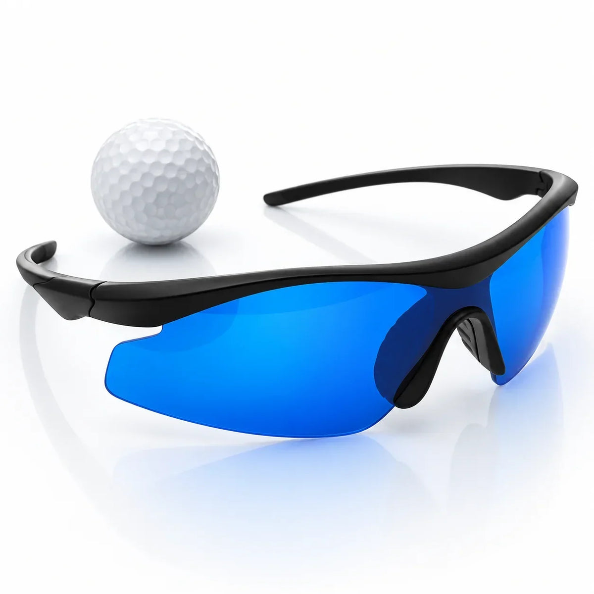 Occhiali per trovare palline da golf | Lenti blu per contrasto migliorato e leggerissimi | Custodia e sacchetto in micro