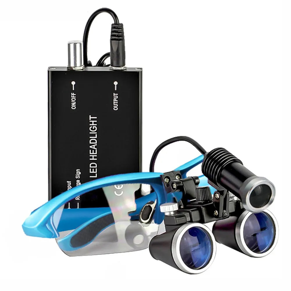 Occhialini ingranditori dentali OrionView con luce LED e ingrandimento binoculare