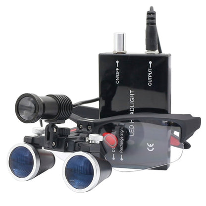 Occhialini ingranditori dentali OrionView con luce LED e ingrandimento binoculare