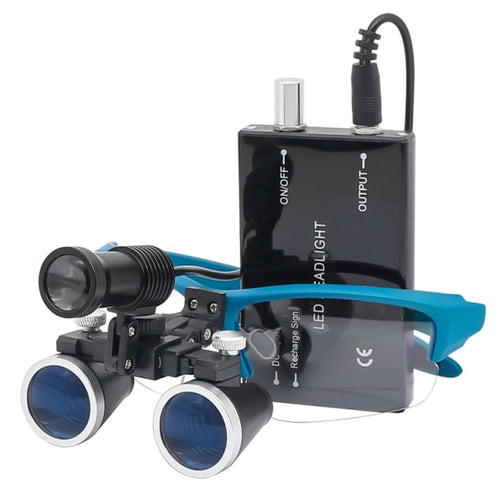 Occhialini ingranditori dentali OrionView con luce LED e ingrandimento binoculare