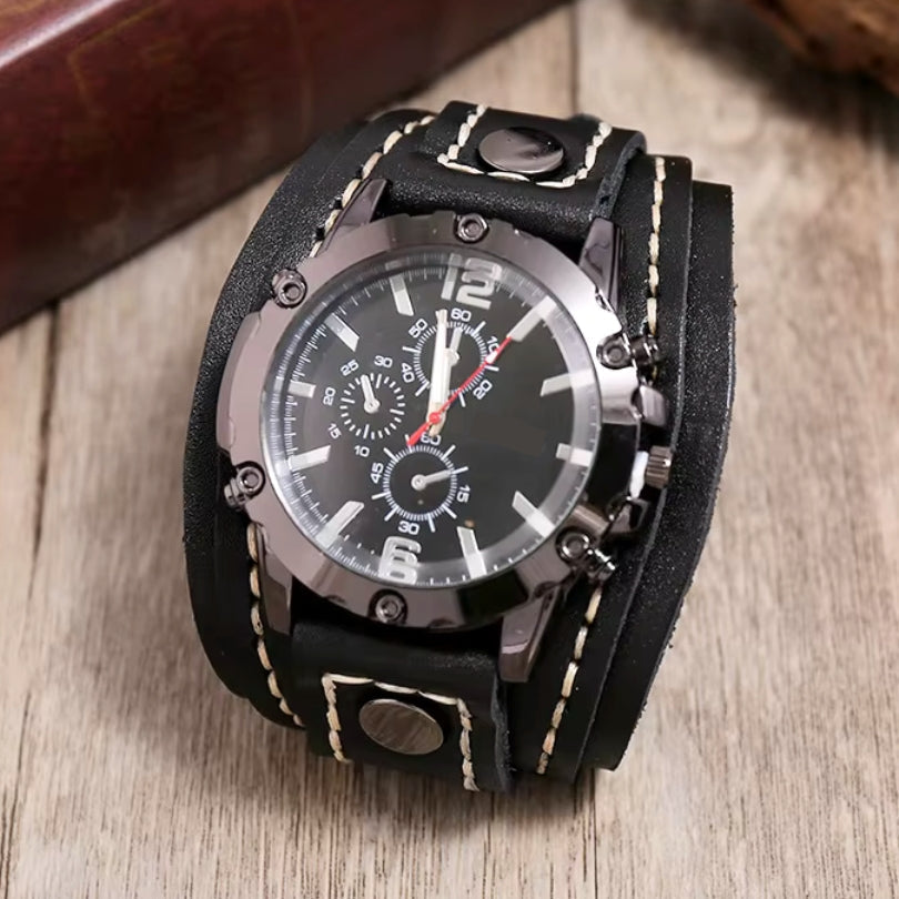 Orologio Classico con Cinturino in Pelle