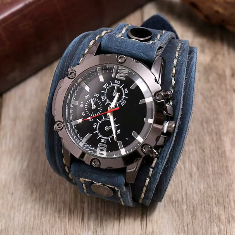 Orologio Classico con Cinturino in Pelle