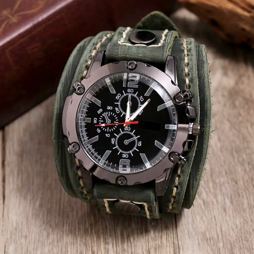 Orologio Classico con Cinturino in Pelle