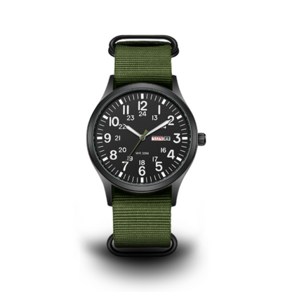 Orologio da campo da uomo con quadrante luminoso