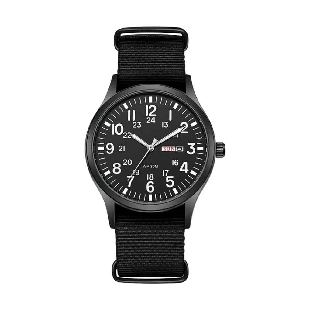 Orologio da campo da uomo con quadrante luminoso