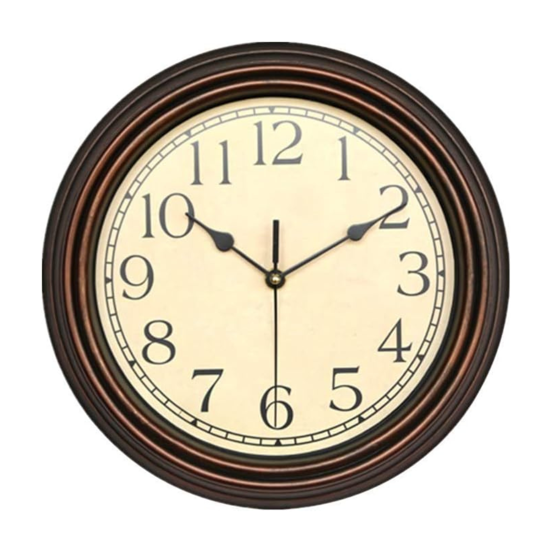 Orologio da parete in legno elegante per soggiorno - Silenzioso