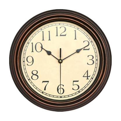 Orologio da parete in legno elegante per soggiorno - Silenzioso