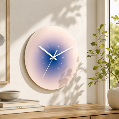 Orologio da parete in vetro Sunset
