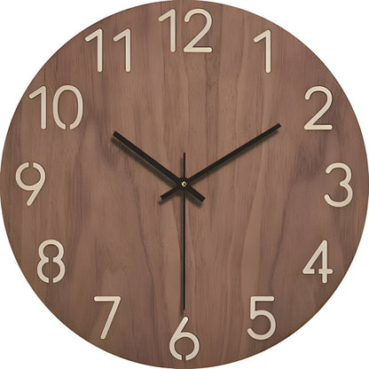 Orologio da parete silenzioso moderno in legno massello – design minimalista Woodline