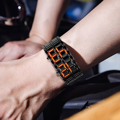 Orologio Lava - Orologio da polso LED unico dal design audace