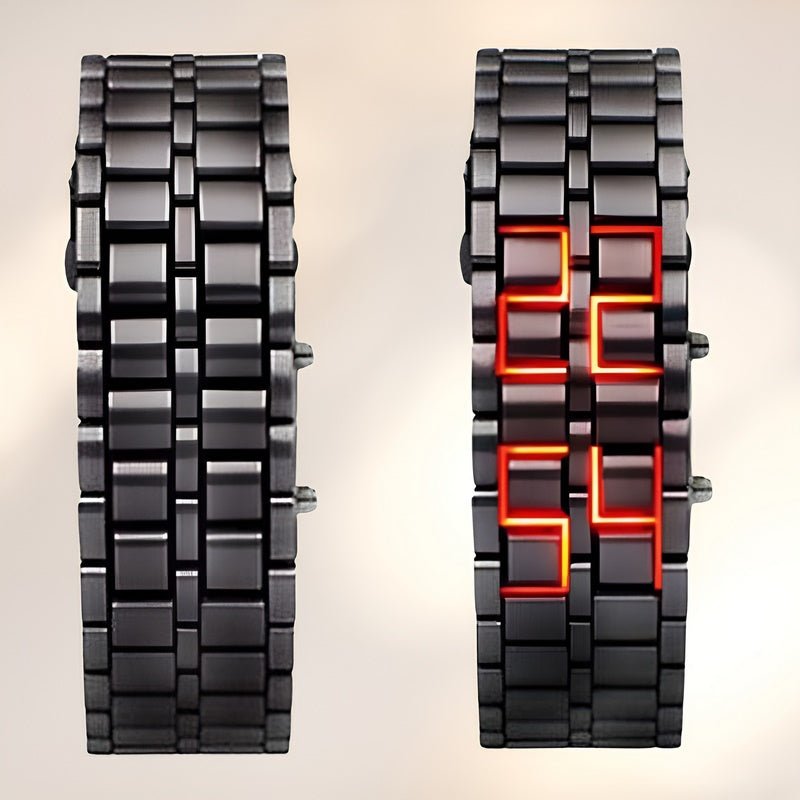 Orologio Lava - Orologio da polso LED unico dal design audace