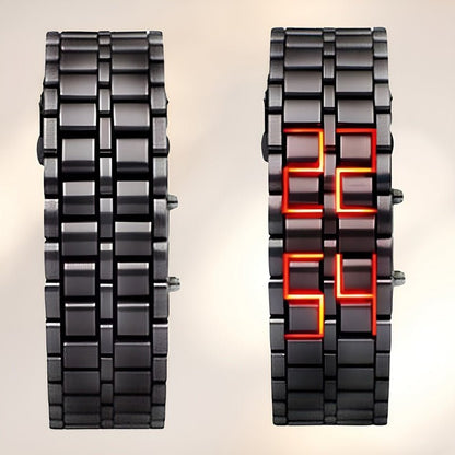 Orologio Lava - Orologio da polso LED unico dal design audace