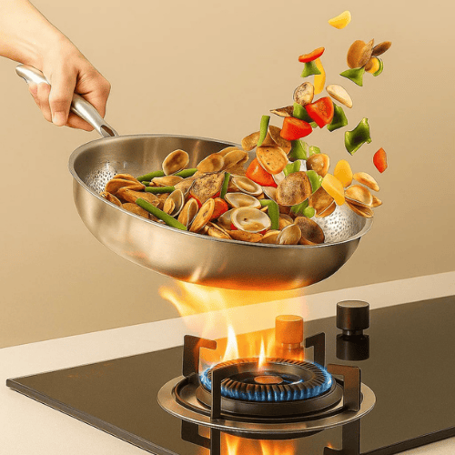 Padella in titanio premium per tutti i piani cottura