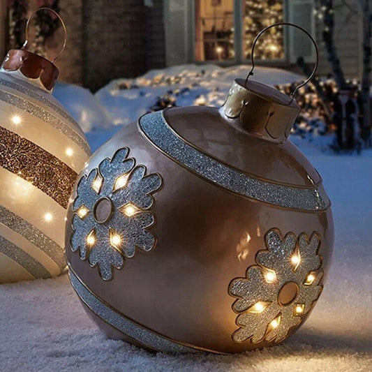 Palla gonfiabile decorata in PVC per esterno Natale