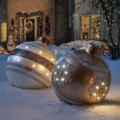 Palla gonfiabile decorata in PVC per esterno Natale
