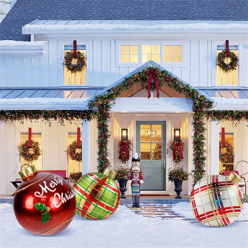 Palla gonfiabile decorata in PVC per esterno Natale