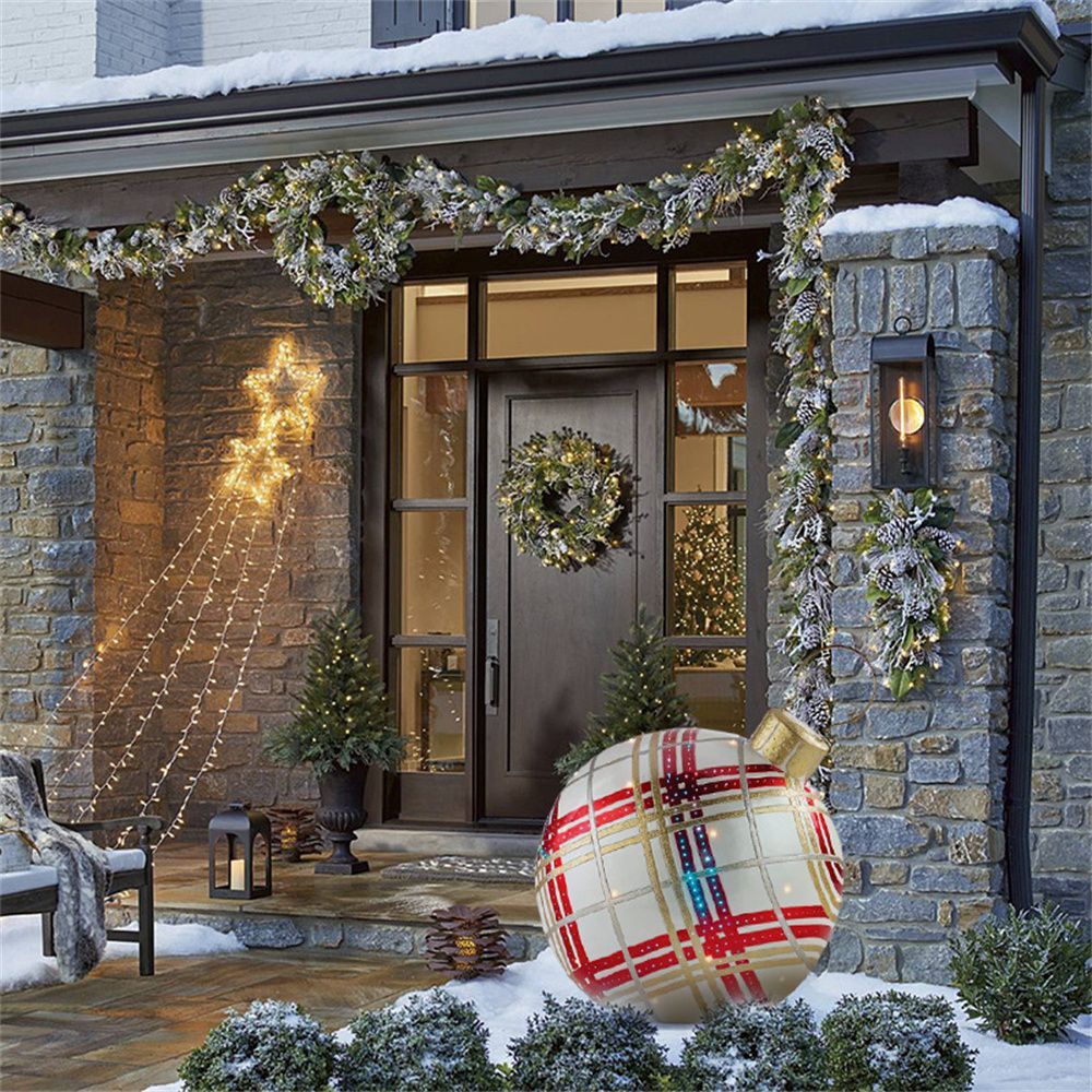 Palla gonfiabile decorata in PVC per esterno Natale