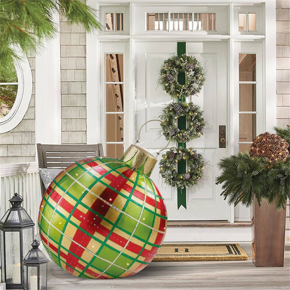 Palla gonfiabile decorata in PVC per esterno Natale