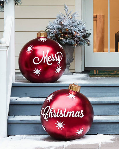 Palla gonfiabile decorata in PVC per esterno Natale