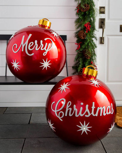 Palla gonfiabile decorata in PVC per esterno Natale