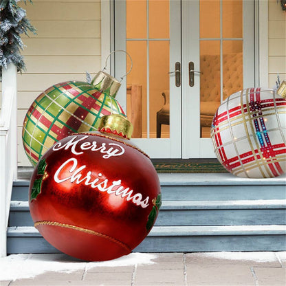 Palla gonfiabile decorata in PVC per esterno Natale