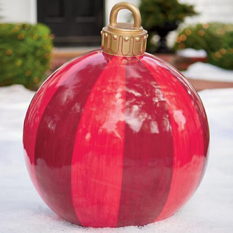 Palla gonfiabile decorata in PVC per esterno Natale