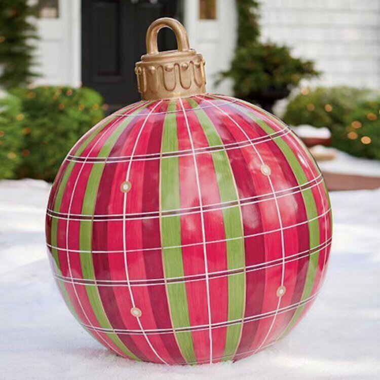 Palla gonfiabile decorata in PVC per esterno Natale