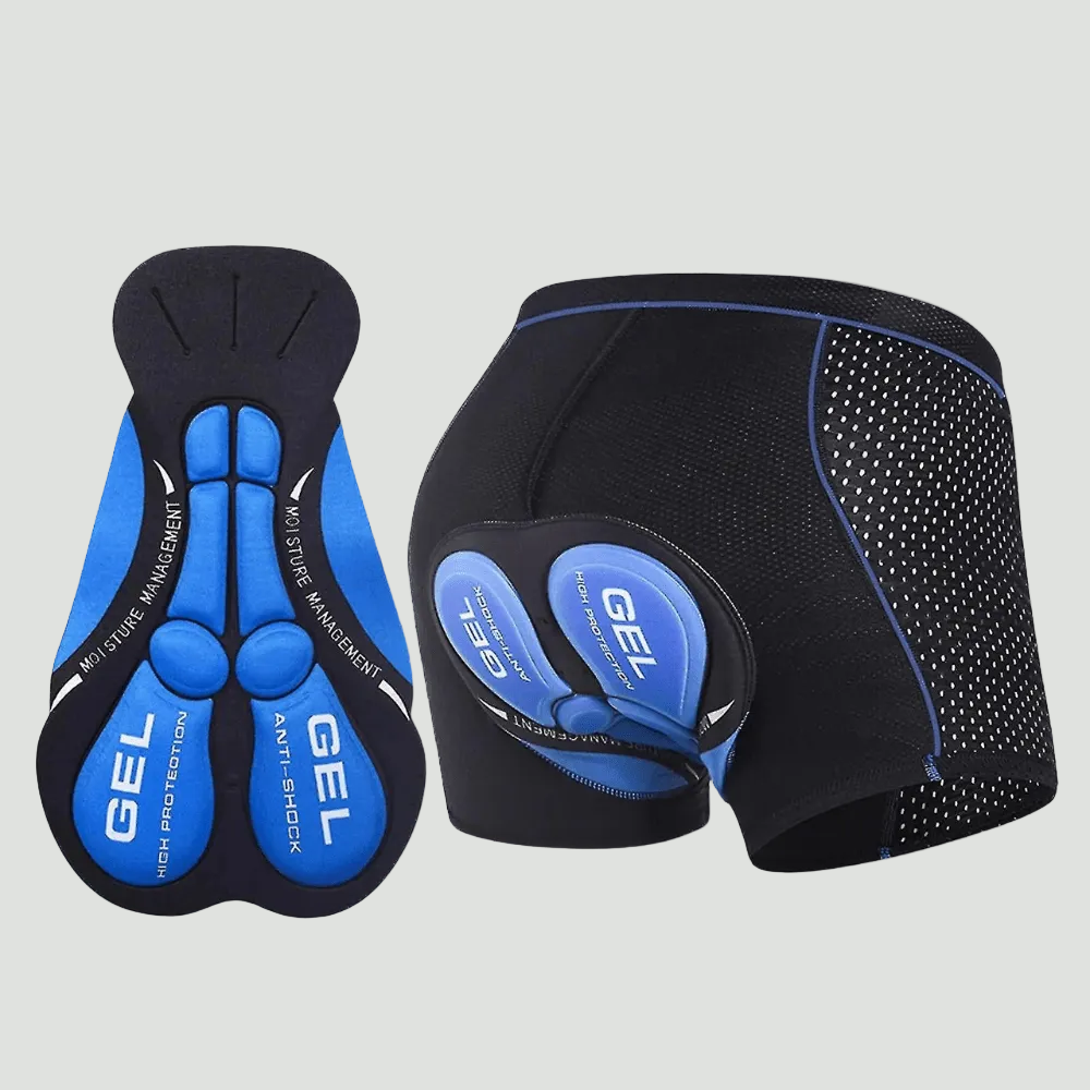 Pantaloncini Imbottiti da Ciclismo da Uomo - Supporto con Cuscinetto in Gel 5D - Intimo Traspirante per Bici