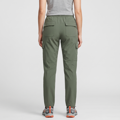 Pantaloni cargo da donna con elastico in vita