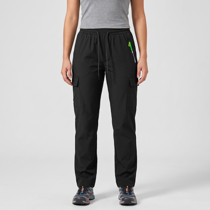 Pantaloni cargo da donna con elastico in vita