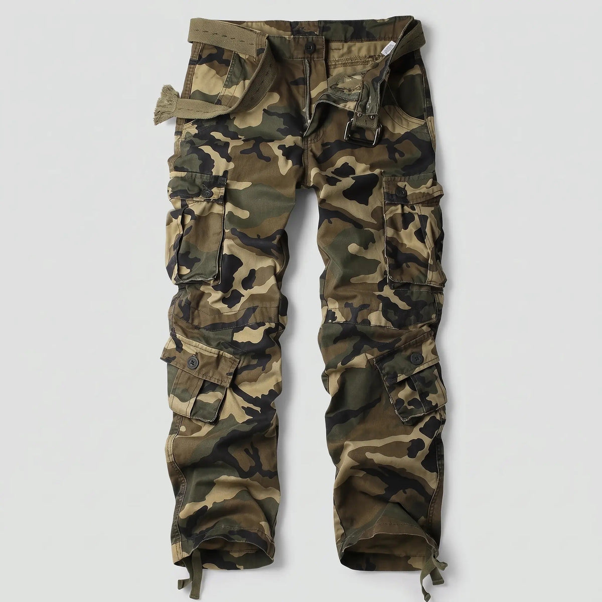 Pantaloni cargo mimetici da uomo - Pantaloni combat - 8 tasche vestibilità comoda