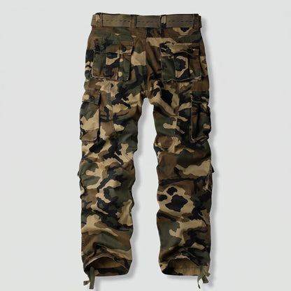 Pantaloni cargo mimetici da uomo - Pantaloni combat - 8 tasche vestibilità comoda