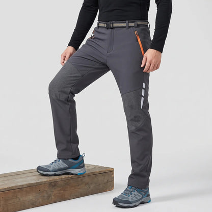 Pantaloni da trekking da uomo foderati in pile e idrorepellenti