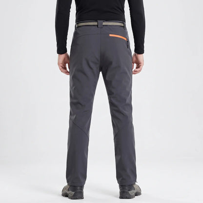 Pantaloni da trekking da uomo foderati in pile e idrorepellenti
