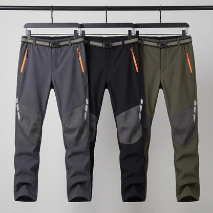 Pantaloni da trekking da uomo foderati in pile e idrorepellenti