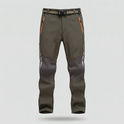 Pantaloni da trekking da uomo foderati in pile e idrorepellenti