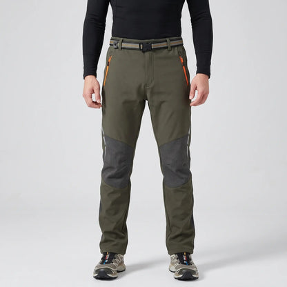 Pantaloni da trekking da uomo foderati in pile e idrorepellenti