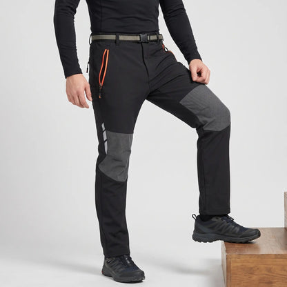 Pantaloni da trekking da uomo foderati in pile e idrorepellenti