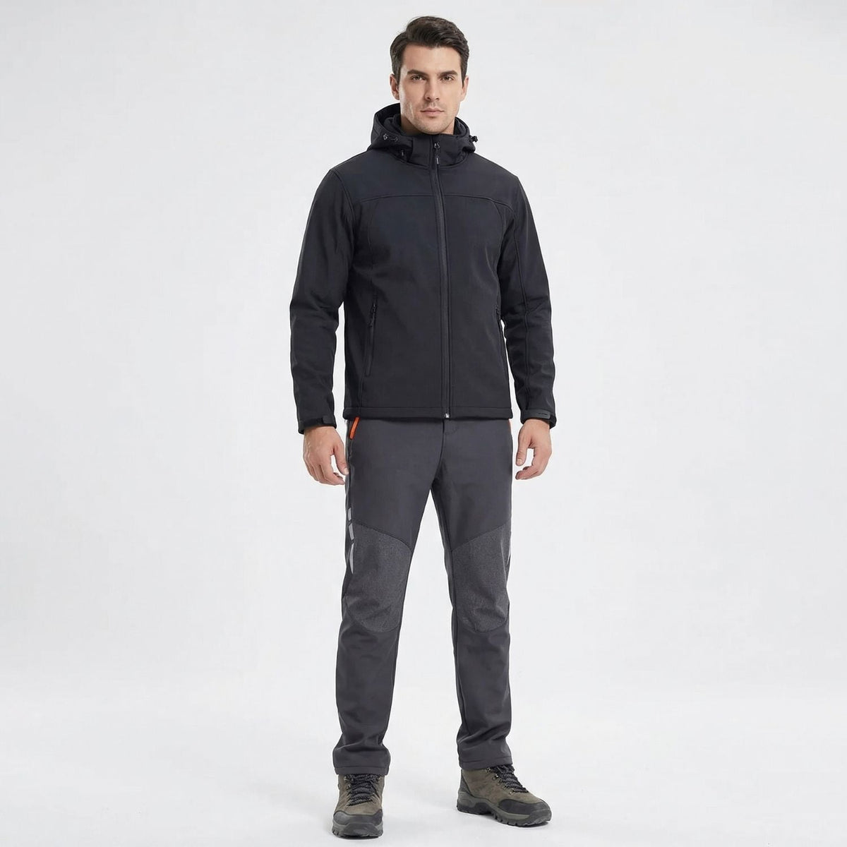 Pantaloni da trekking da uomo foderati in pile e idrorepellenti