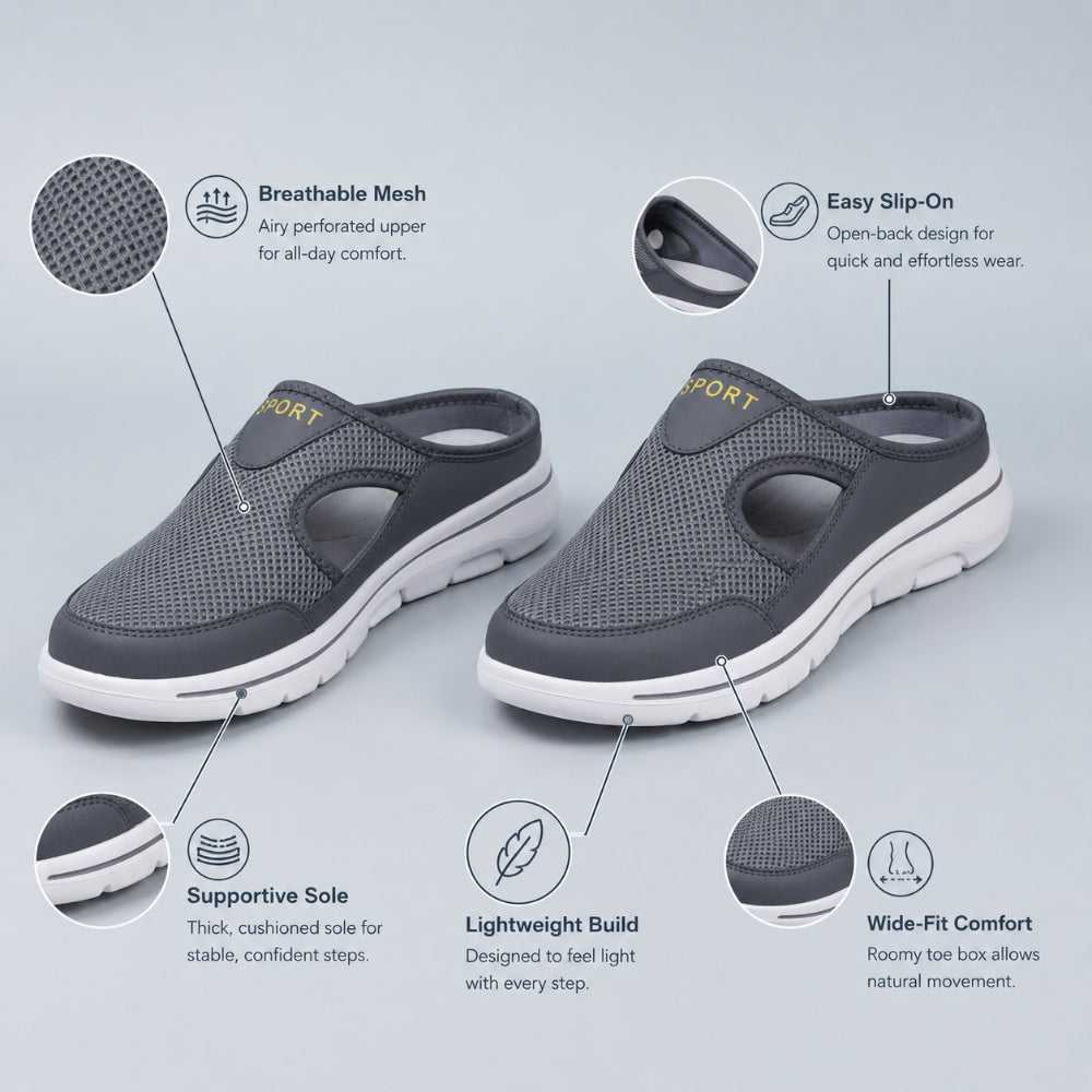 Pantofole ortopediche da uomo slip-on