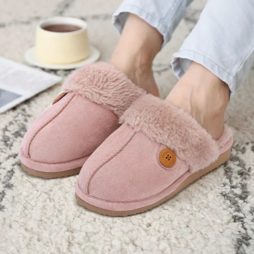 Pantofole riscaldate comode da donna