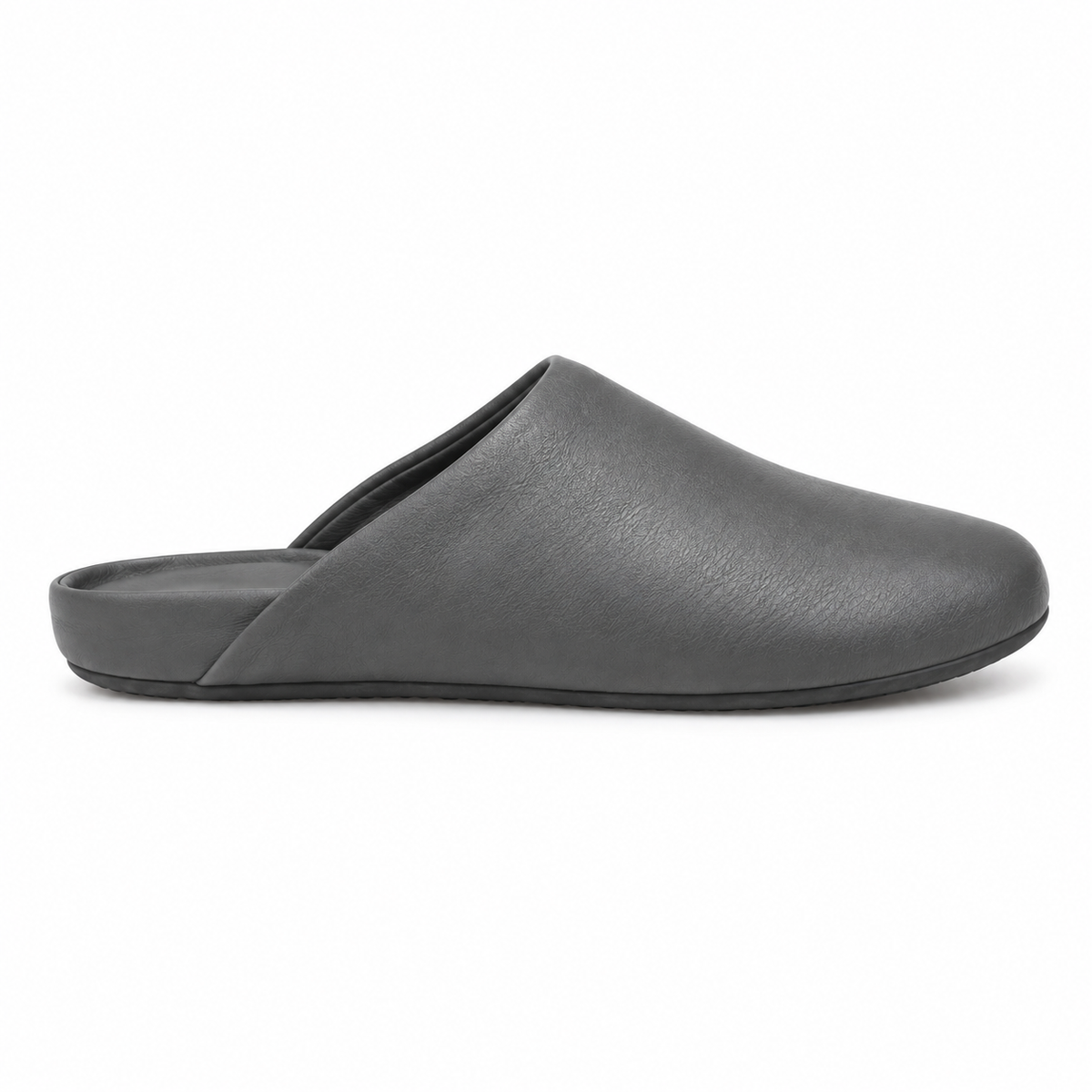 Pantofole da uomo grigie slip-on per uso quotidiano interno