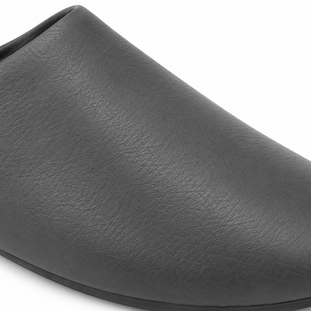 Pantofole da uomo grigie slip-on per uso quotidiano interno