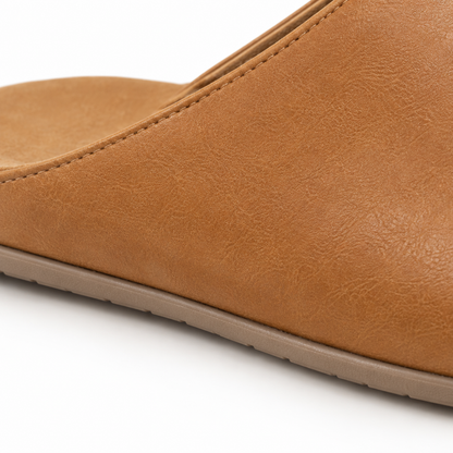 Pantofole da uomo Rassivo slip-on marrone chiaro leggere