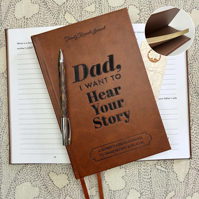 Papà, Voglio Sentire la Tua Storia | Libro Edizione Heritage | Oltre 250 Domande